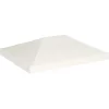 vidaXL Lawn & Garden* Gazebo Top Cover 1 Oz/Ft² 13.1'X9.8' Cream White