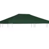 vidaXL Lawn & Garden* Gazebo Top Cover 1 Oz/Ft² 13.1'X9.8' Green