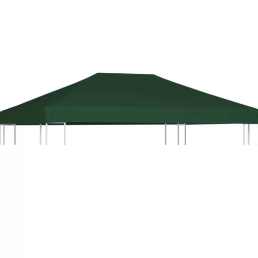 vidaXL Lawn & Garden* Gazebo Top Cover 1 Oz/Ft² 13.1'X9.8' Green