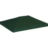 vidaXL Lawn & Garden* Gazebo Top Cover 1 Oz/Ft² 13.1'X9.8' Green