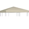 vidaXL Lawn & Garden* Gazebo Top Cover 1 Oz/Ft² 9.8'X9.8' Beige