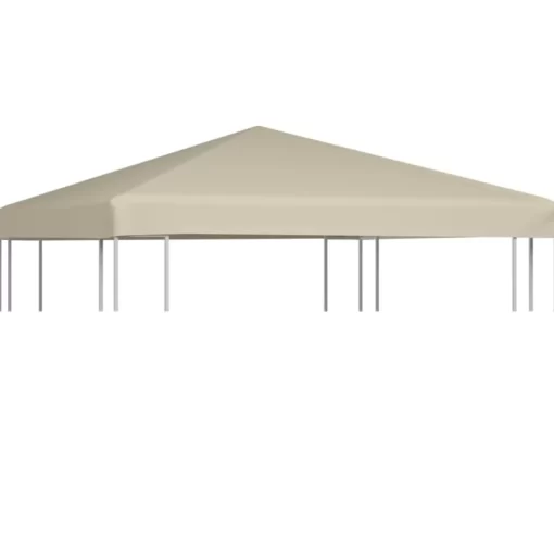 vidaXL Lawn & Garden* Gazebo Top Cover 1 Oz/Ft² 9.8'X9.8' Beige