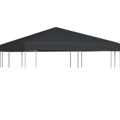 vidaXL Lawn & Garden* Gazebo Top Cover 1 Oz/Ft² 9.8'X9.8' Gray