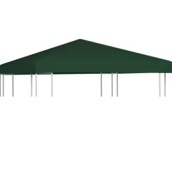 vidaXL Lawn & Garden* Gazebo Top Cover 1 Oz/Ft² 9.8'X9.8' Green