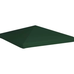 vidaXL Lawn & Garden* Gazebo Top Cover 1 Oz/Ft² 9.8'X9.8' Green