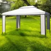 vidaXL Lawn & Garden* Gazebo White 118.1