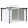 vidaXL Lawn & Garden* Gazebo With Curtain 118.1