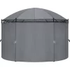 vidaXL Lawn & Garden* Gazebo With Curtains 204.7