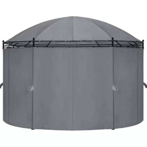 vidaXL Lawn & Garden* Gazebo With Curtains 204.7"X137.4"X100.4" Anthracite