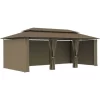 vidaXL Lawn & Garden* Gazebo With Curtains 236.2