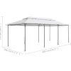 vidaXL Lawn & Garden* Gazebo With Curtains 236.2