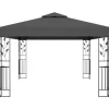 vidaXL Lawn & Garden* Gazebo With Double Roof 118.1