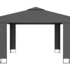 vidaXL Lawn & Garden* Gazebo With Double Roof 9.8'X9.8' Anthracite