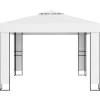 vidaXL Lawn & Garden* Gazebo With Double Roof 9.8'X9.8' White