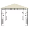 vidaXL Lawn & Garden* Gazebo With Mosquito Net 9.8'X9.8'X9' Cream 0.6 Oz/Ft²