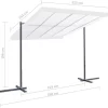 vidaXL Lawn & Garden* Gazebo With Tiltable Sliding Roof 137.8