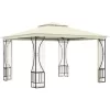 vidaXL Lawn & Garden* Gazebo With With Nets 9.8'X9.8'X8.7' Cream