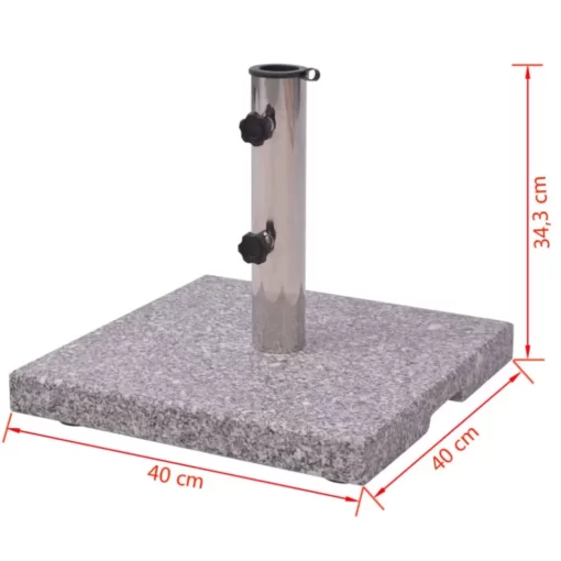 vidaXL Lawn & Garden* Granite Parasol Base Umbrella Holder 44 Lb