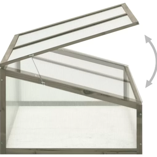 vidaXL Lawn & Garden* Greenhouse 39.4"X25.6"X15.7" Firwood