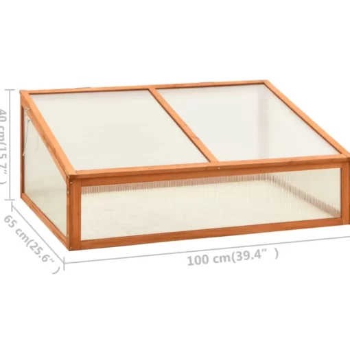 vidaXL Lawn & Garden* Greenhouse 39.4"X25.6"X15.7" Firwood