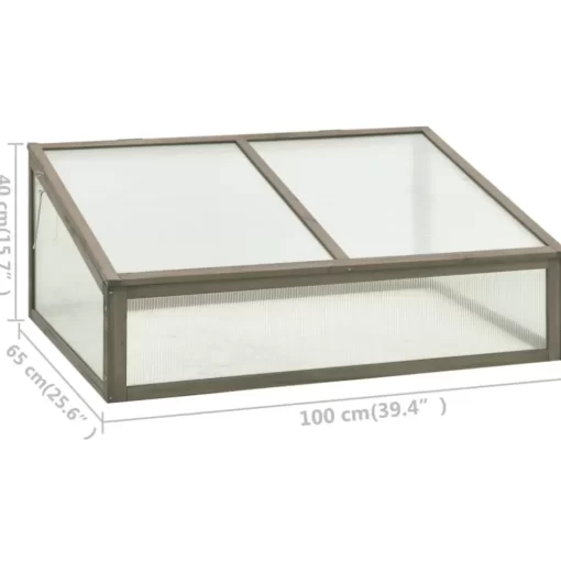 vidaXL Lawn & Garden* Greenhouse 39.4"X25.6"X15.7" Firwood