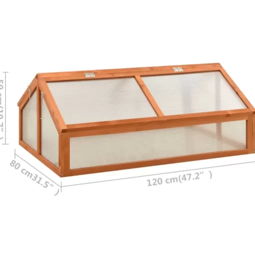 vidaXL Lawn & Garden* Greenhouse 47.2"X31.5"X19.7" Firwood