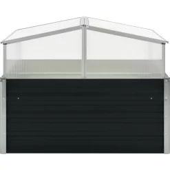 vidaXL Lawn & Garden* Greenhouse Anthracite 39.4"X39.4"X30.3" Galvanized Steel