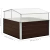 vidaXL Lawn & Garden* Greenhouse Brown 39.4