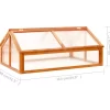 vidaXL Lawn & Garden* Greenhouse Brown 44.8