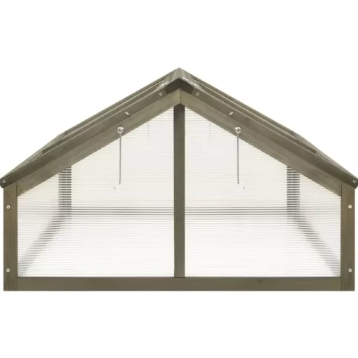 vidaXL Lawn & Garden* Greenhouse Gray 44.8"X31.4"X19.6" Firwood