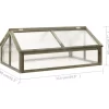 vidaXL Lawn & Garden* Greenhouse Gray 44.8