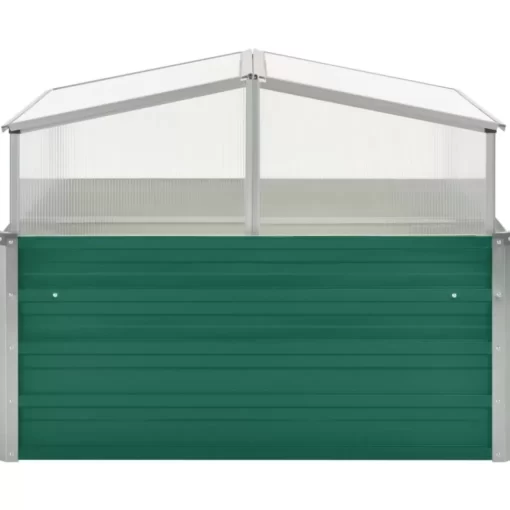 vidaXL Lawn & Garden* Greenhouse Green 39.4"X39.4"X30.3" Galvanized Steel