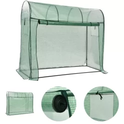 vidaXL Lawn & Garden* Greenhouse With Zippered Door 78.7"X31.5"X66.9"