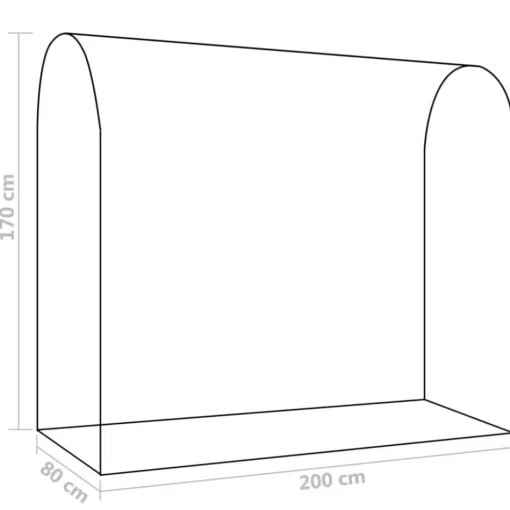 vidaXL Lawn & Garden* Greenhouse With Zippered Door 78.7"X31.5"X66.9"