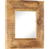 vidaXL Decor* Hand-Carved Mirror 19.7