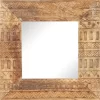 vidaXL Decor* Hand-Carved Mirror 19.7