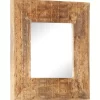 vidaXL Decor* Hand-Carved Mirror 19.7