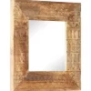 vidaXL Decor* Hand-Carved Mirror 19.7