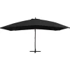 vidaXL Lawn & Garden* Hanging Parasol With Wooden Pole 157.5