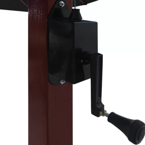 vidaXL Lawn & Garden* Hanging Parasol With Wooden Pole 157.5"X118.1" Black