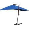 vidaXL Lawn & Garden* Hanging Parasol With Wooden Pole 157.5