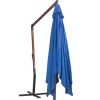 vidaXL Lawn & Garden* Hanging Parasol With Wooden Pole 157.5