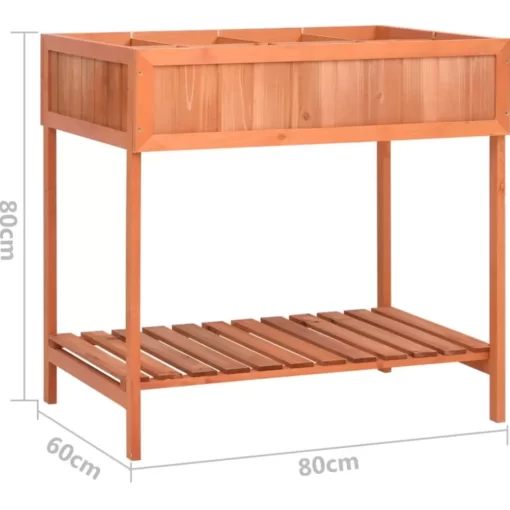 vidaXL Lawn & Garden* Herb Planter 31.5"X23.6"X31.5" Solid Firwood