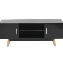 vidaXL Tv Benches & Tv Stands* High Gloss Tv Stand Black 47.2"X15.7"X18.1" Mdf