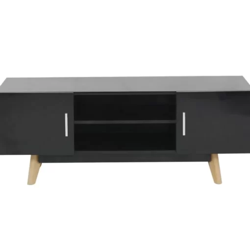 vidaXL Tv Benches & Tv Stands* High Gloss Tv Stand Black 47.2"X15.7"X18.1" Mdf