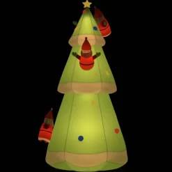 vidaXL Decor* Inflatable Christmas Tree With Leds 196.9"