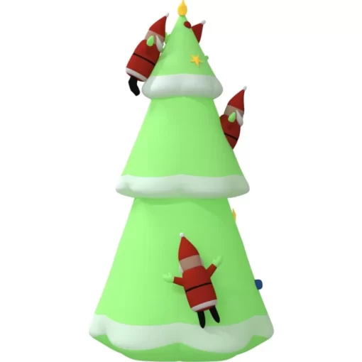 vidaXL Decor* Inflatable Christmas Tree With Leds 196.9"