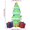 vidaXL Decor* Inflatable Christmas Tree With Leds 94.5