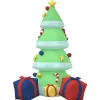 vidaXL Decor* Inflatable Christmas Tree With Leds 94.5