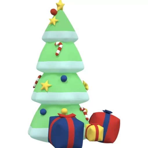 vidaXL Decor* Inflatable Christmas Tree With Leds 94.5"